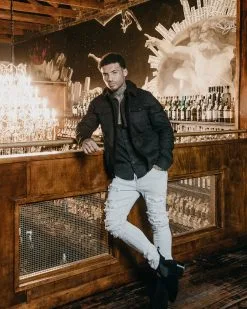 Saint Morta Sherpa Denim Jacket Black/Black