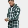 Saint Morta Prima Long Sleeve Flannel Shirt Dark Green/Black