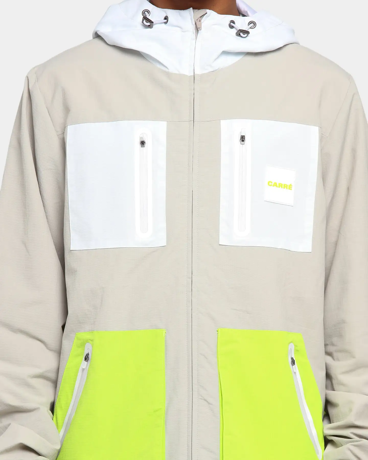 CARRE Carré Objectif Windbreaker Grey/Green - Image 3