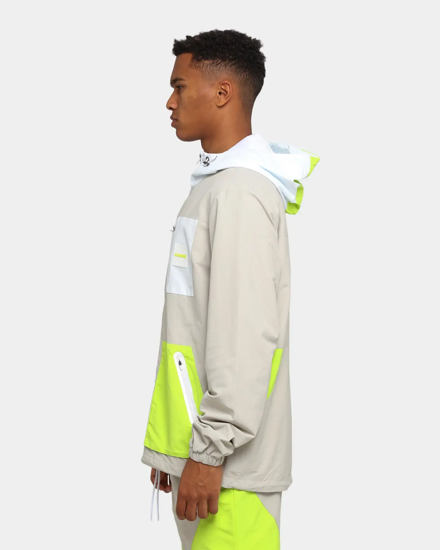 CARRE Carré Objectif Windbreaker Grey/Green - Image 6