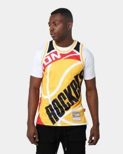 Mitchell & Ness Houston Rockets Blown Out Jersey Black