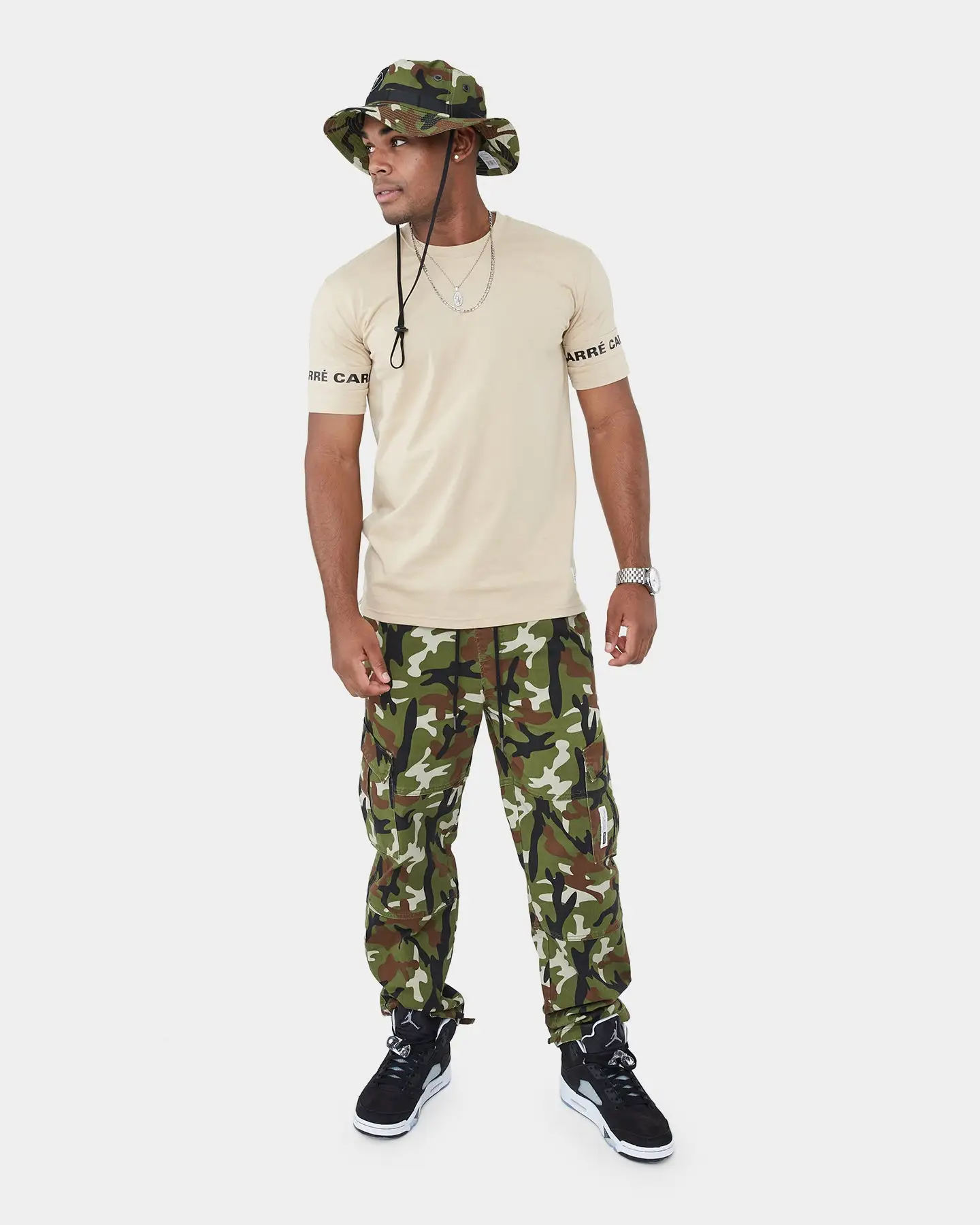 CARRE Carré La Manche Short Sleeve T-Shirt Stone - Image 3