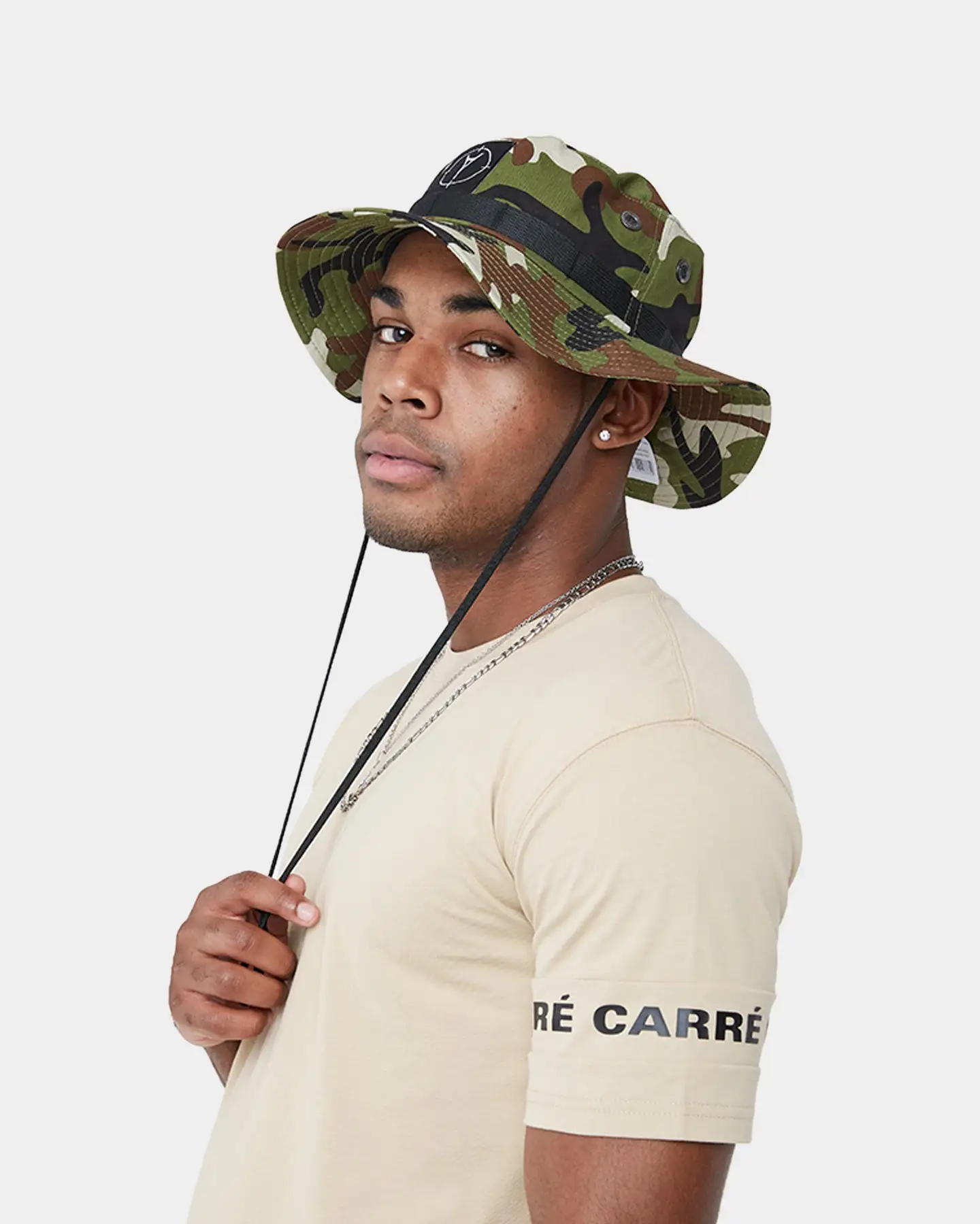 CARRE Carré La Manche Short Sleeve T-Shirt Stone - Image 4