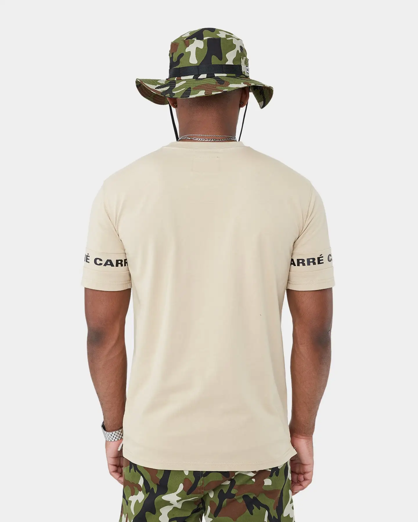 CARRE Carré La Manche Short Sleeve T-Shirt Stone - Image 5