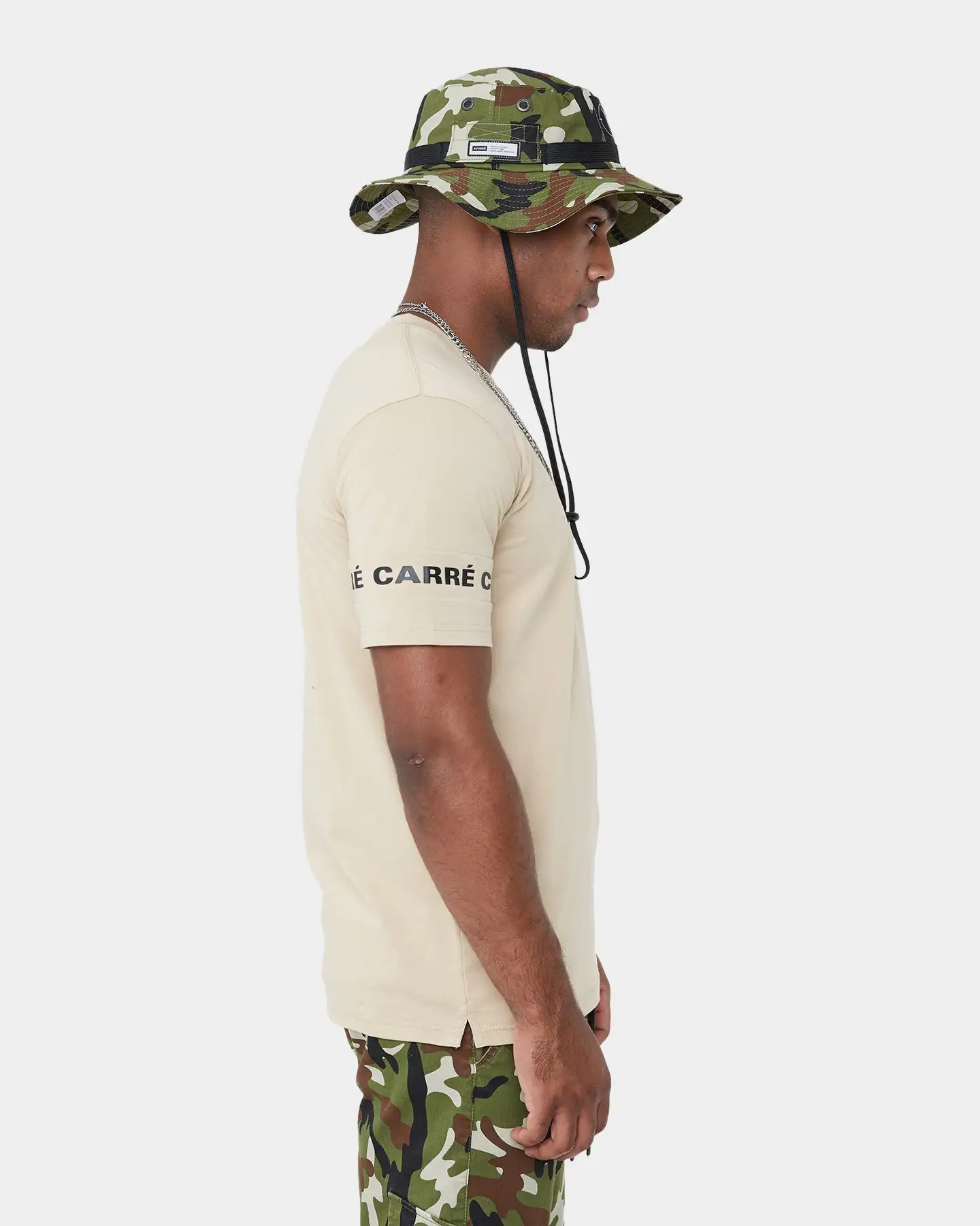 CARRE Carré La Manche Short Sleeve T-Shirt Stone - Image 6