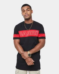 CARRE Carré Panneau Short Sleeve T-Shirt Black/Red