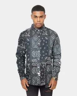 Carre Bandana Ultra Flannel Shirt Black/White