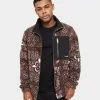 Carre Bandana Ultra Sherpa Jacket Dark Brown