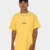 X-Large HW Text Short Sleeve T-Shirt Yellow