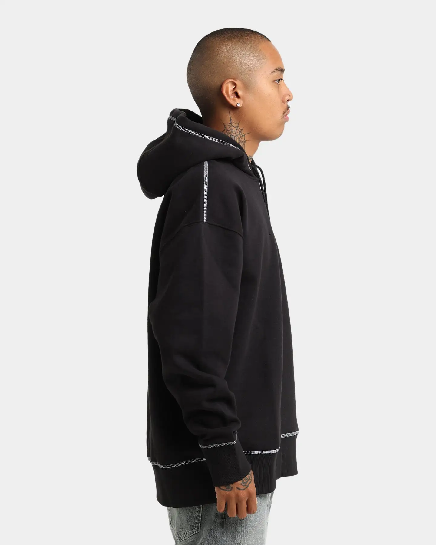 Tommy Jeans Tiny Tommy Circle Hoodie Black - Image 5