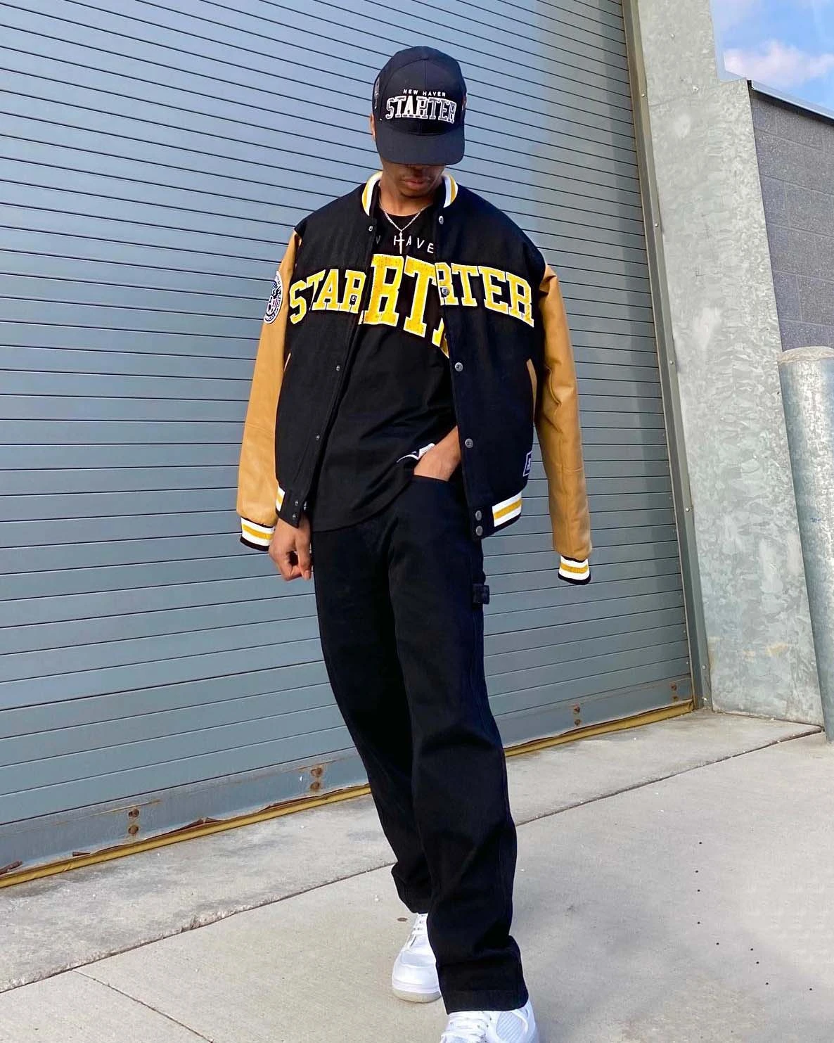 Starter Arch Varsity Jacket Black - Image 2