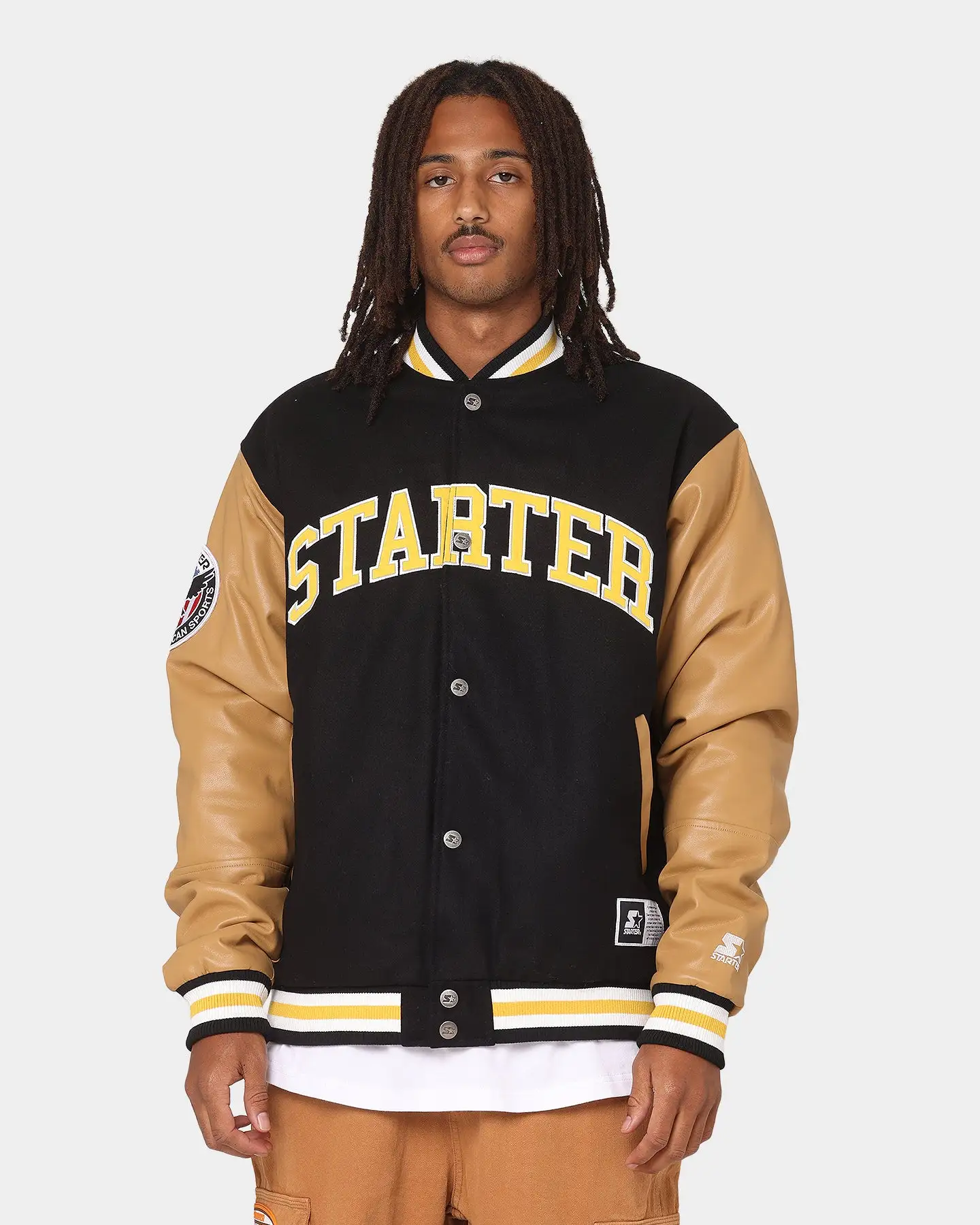 Starter Arch Varsity Jacket Black - Image 3