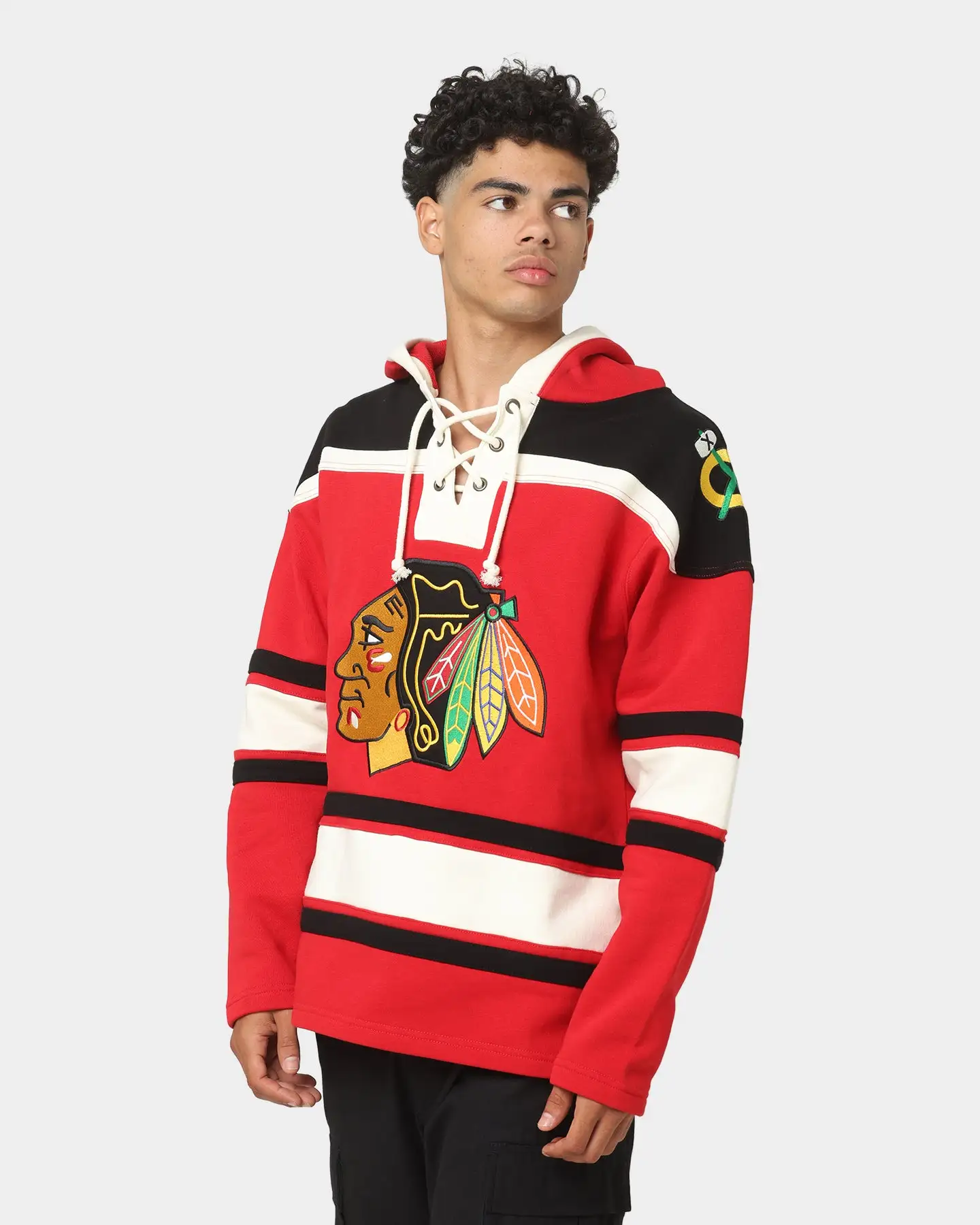 '47 BRAND 47 Brand Chicago Blackhawks Superior Lacer Hoodie Red