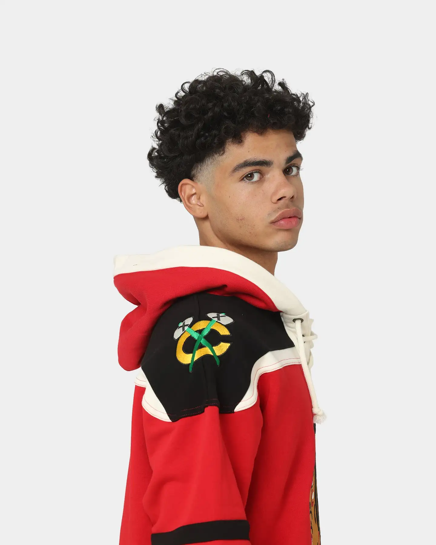 '47 BRAND 47 Brand Chicago Blackhawks Superior Lacer Hoodie Red - Image 7