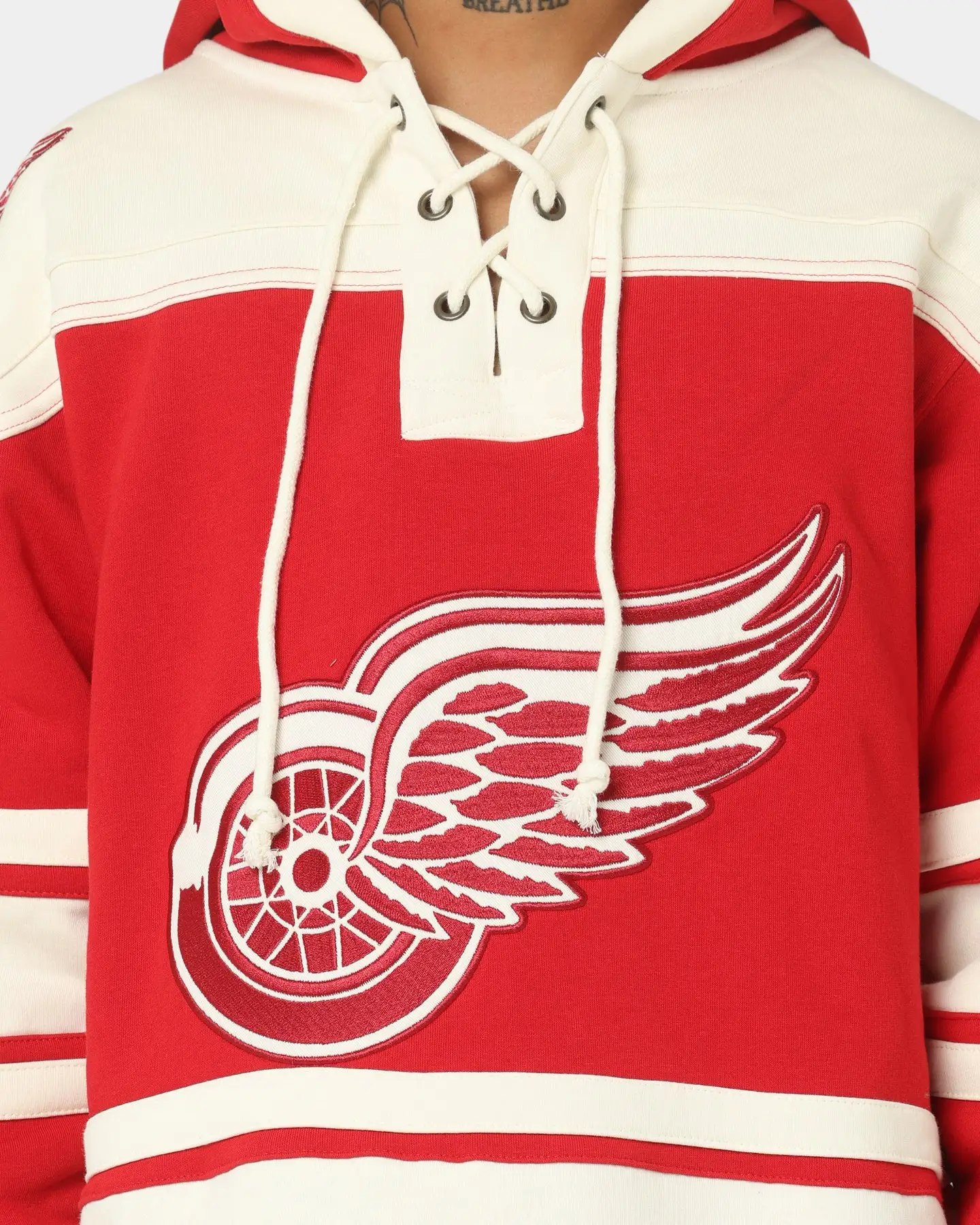 '47 BRAND 47 Brand Red Wings Superior Lacer Hood Red - Image 3