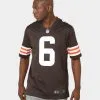 Nike Cleveland Browns Baker Mayfield #6 Game NFL Jersey Seal Brown