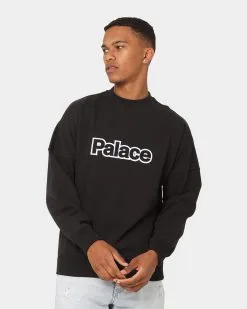 Palace Word Crewneck Black