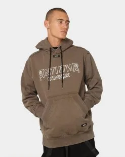 The Anti Order Military Hoodie Vintage Brown