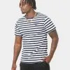 Last Kings Stripes Short Sleeve T-Shirt Navy