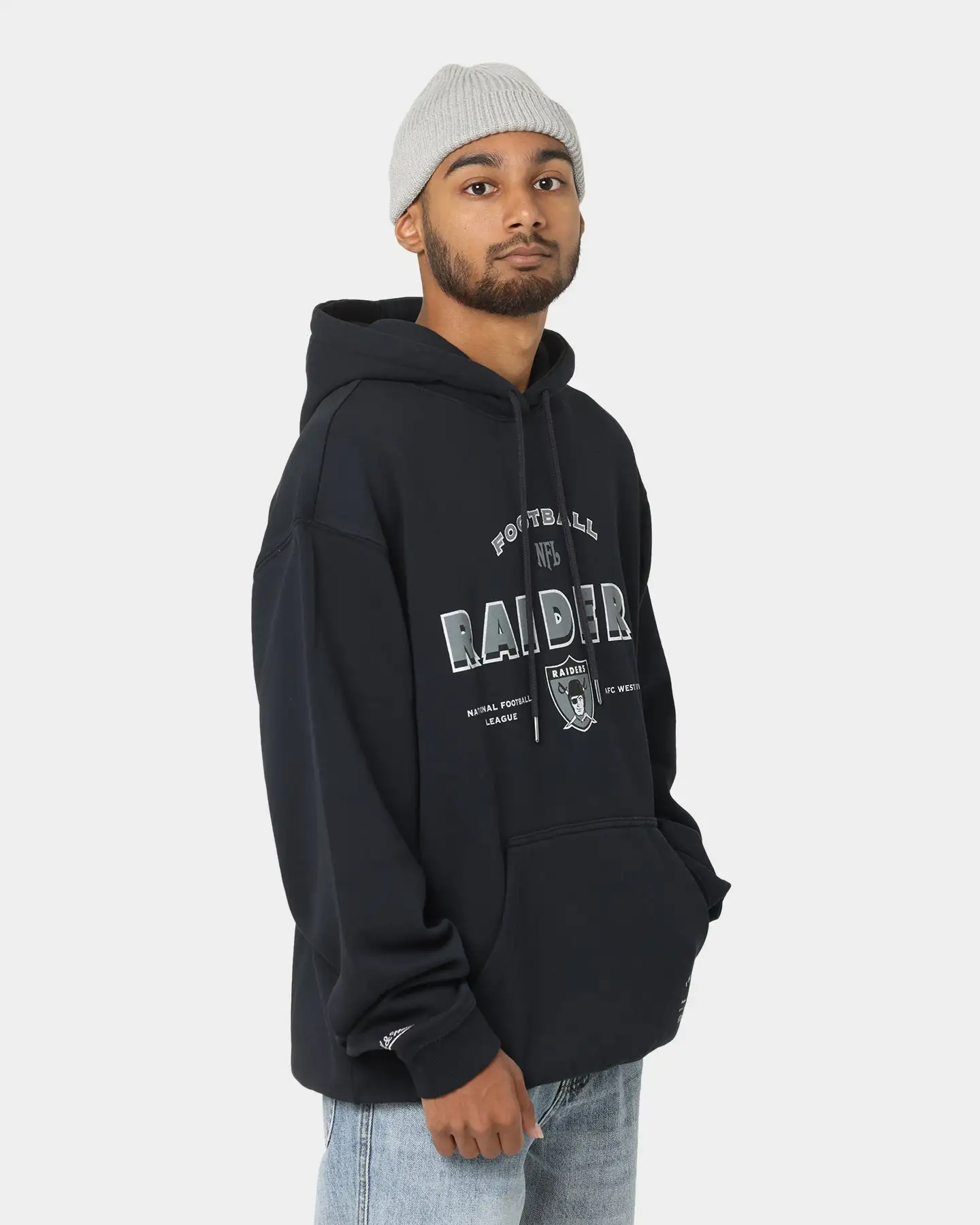 Mitchell & Ness Las Vegas Raiders Vintage Superbowl Hoodie Faded Black - Image 5