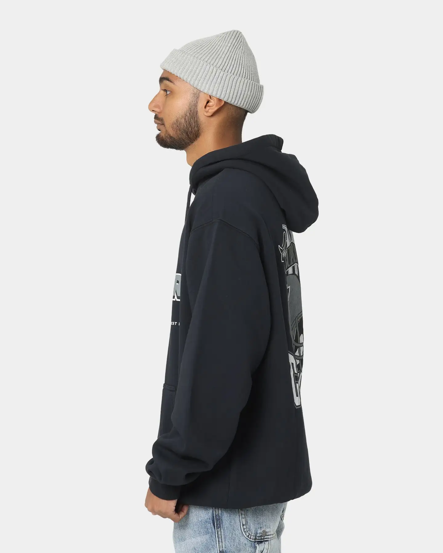 Mitchell & Ness Las Vegas Raiders Vintage Superbowl Hoodie Faded Black - Image 6