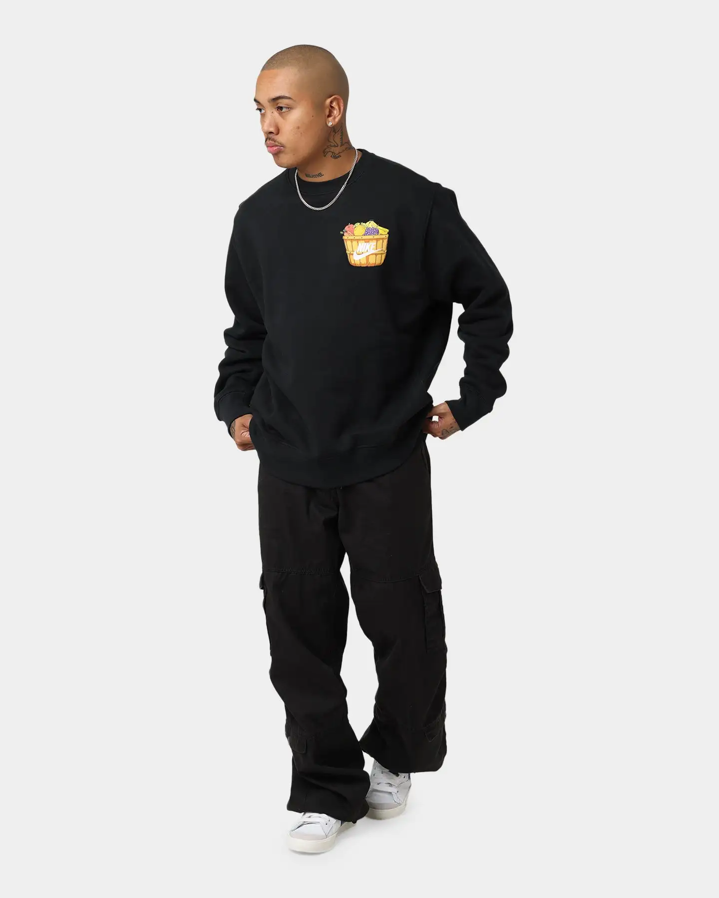 Nike Soft Fleece Crewneck Black - Image 2