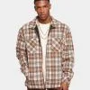 XXIII Soren Plaid Bomber Jacket Brown