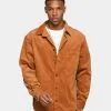 XXIII Mekhi Cord Button Up Shirt Brown