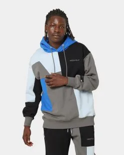 BEEN TRILL BEENTRILL Patchwork Hoodie Blue/Black