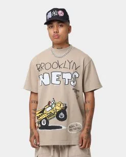 After School Special After School Special X NBA Brooklyn Nets T-Shirt Oatmeal