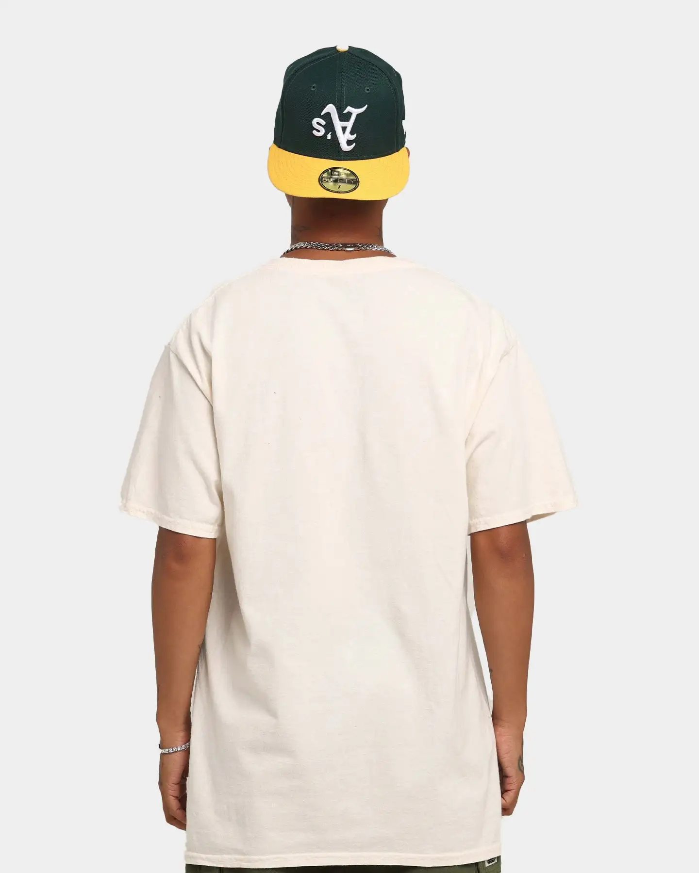 Goat Crew Green Skeleton Vintage T-Shirt Off White - Image 4