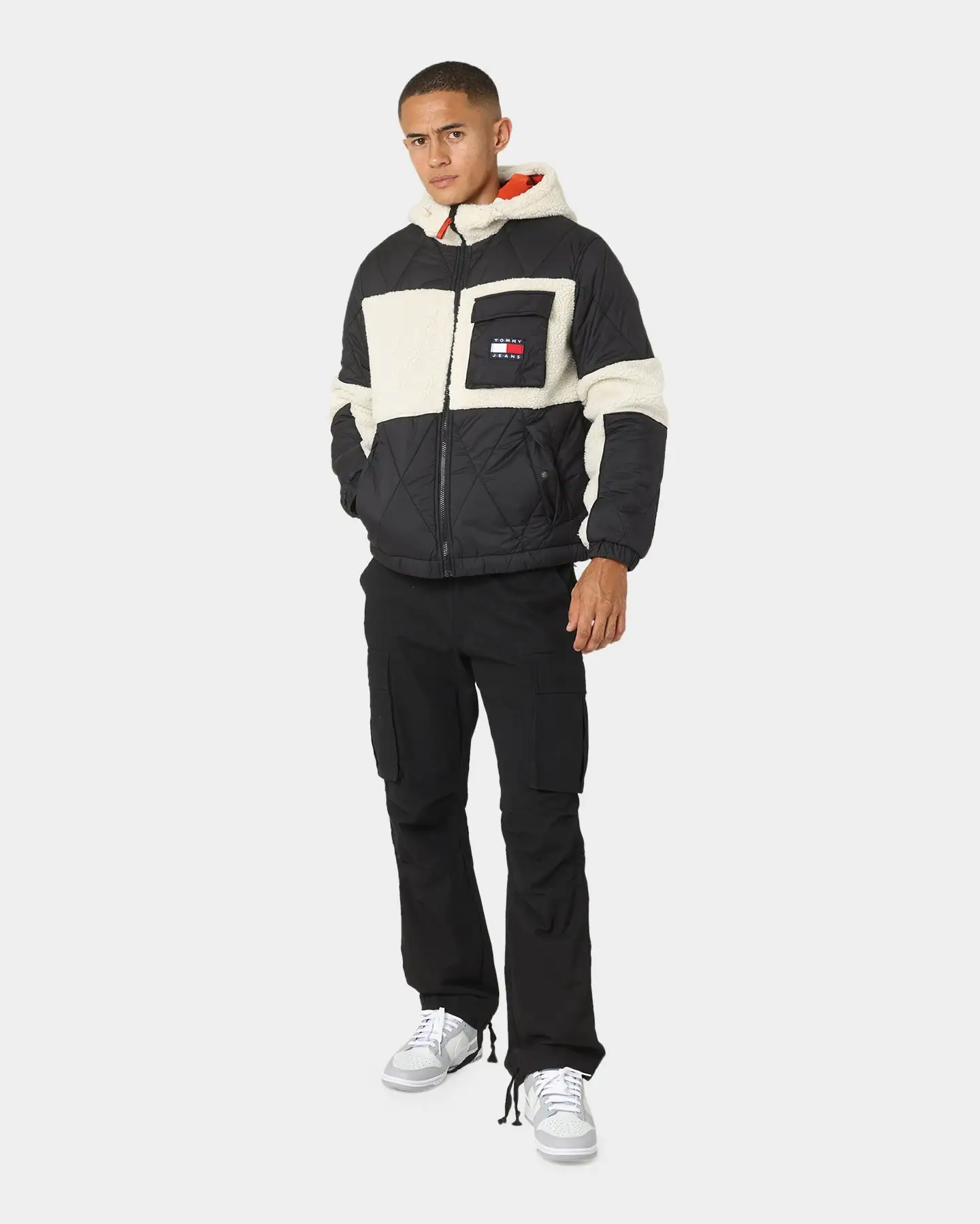 Tommy Jeans TJM Sherpa Quilt Mix Jacket Black - Image 2
