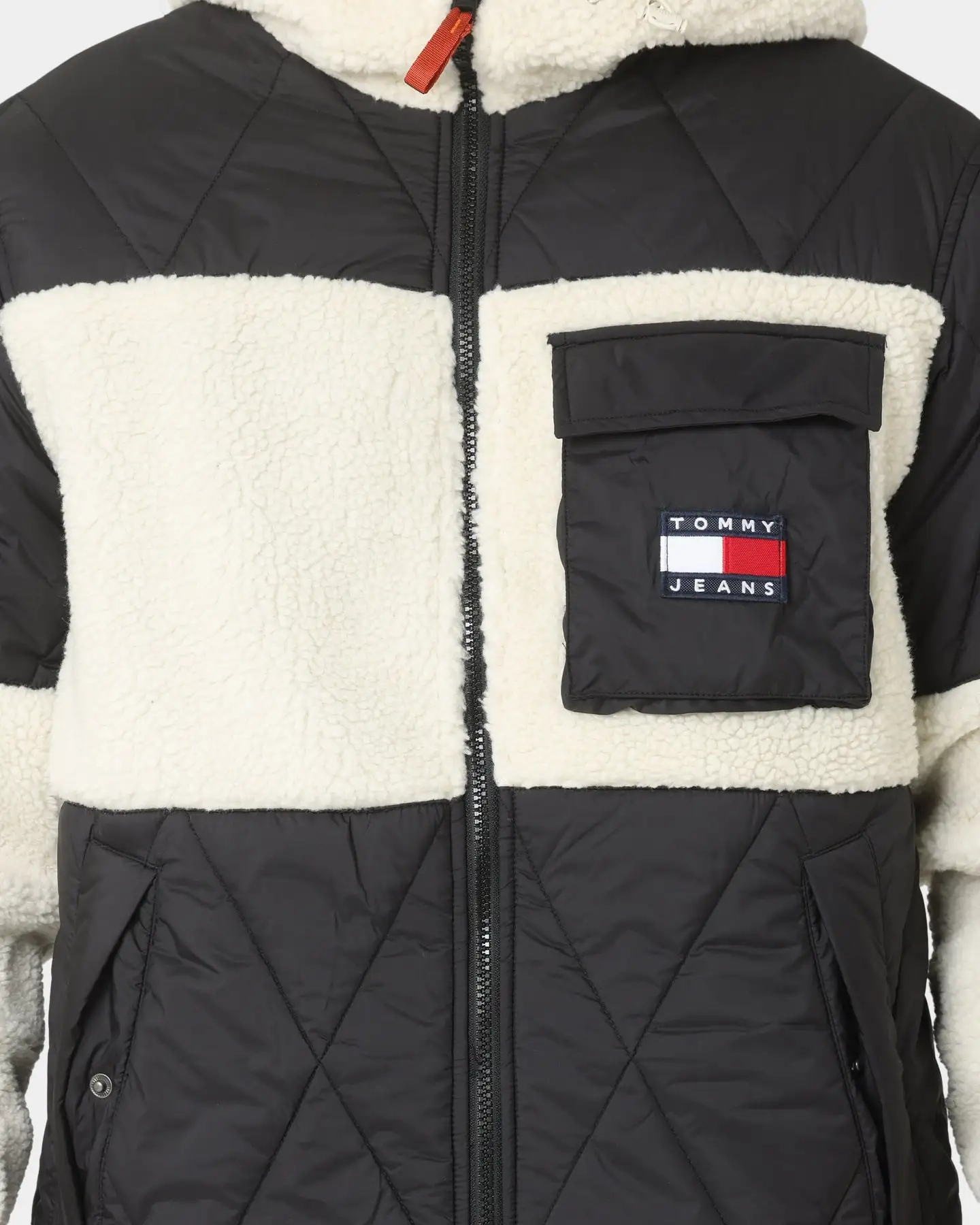 Tommy Jeans TJM Sherpa Quilt Mix Jacket Black - Image 3