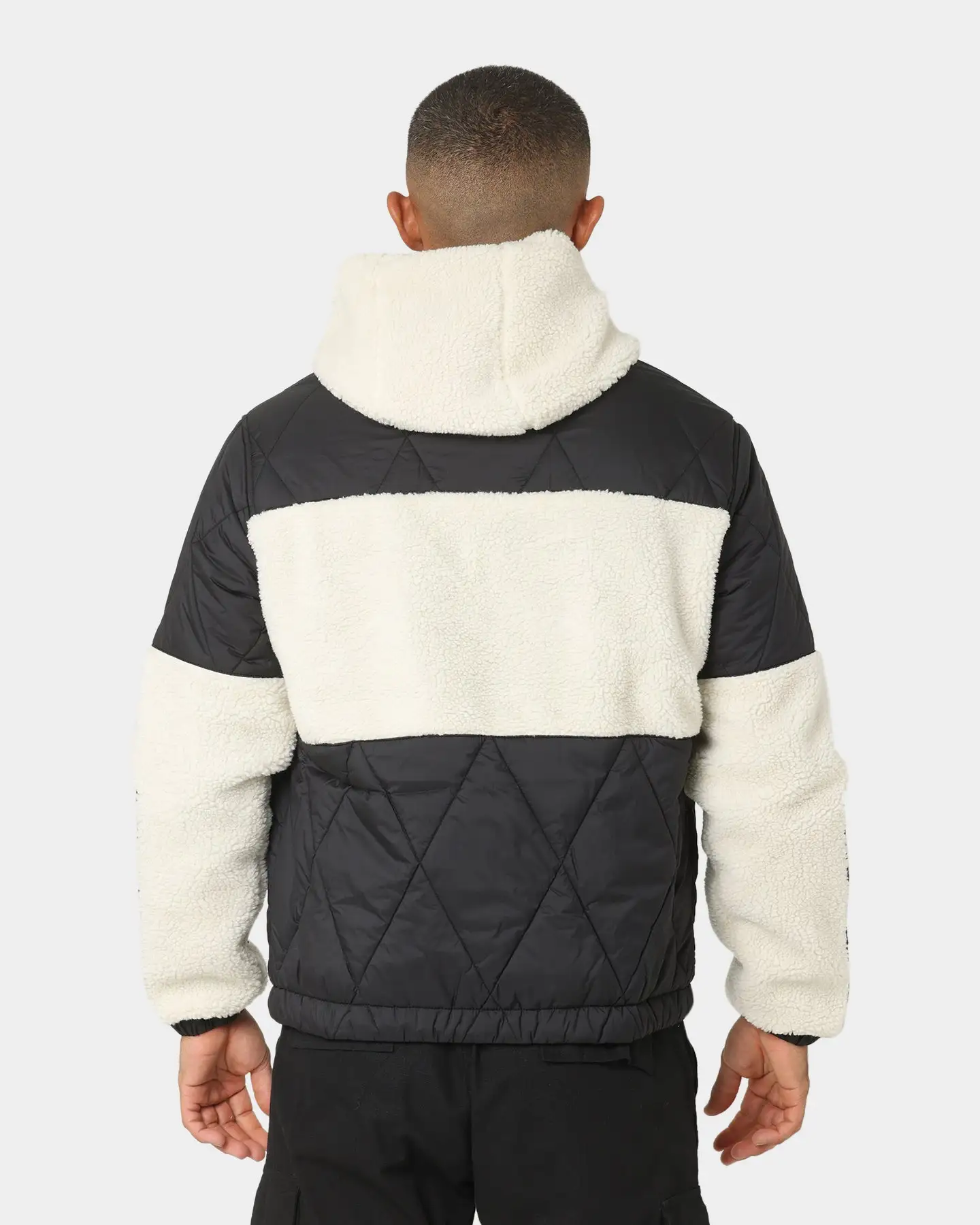 Tommy Jeans TJM Sherpa Quilt Mix Jacket Black - Image 4