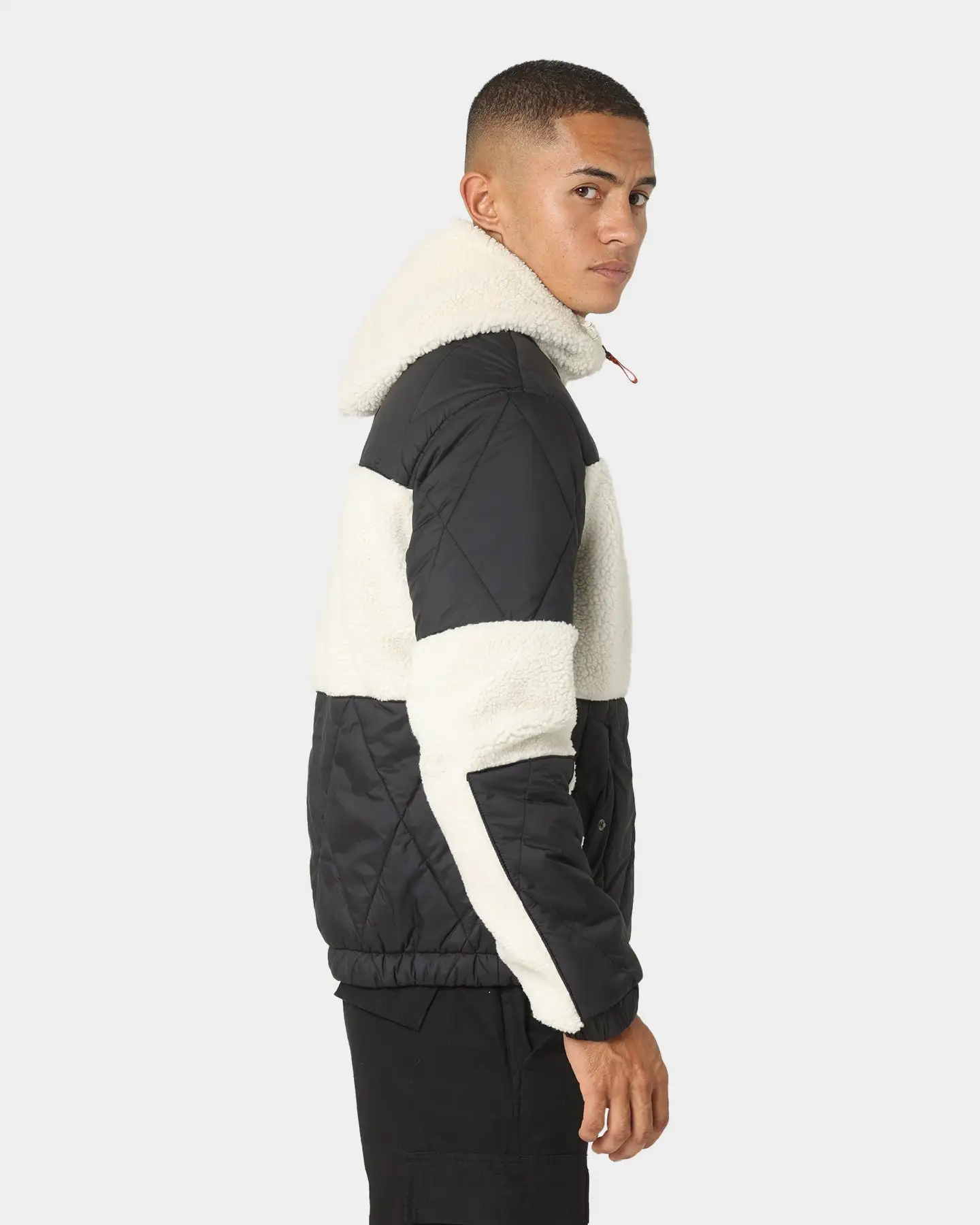 Tommy Jeans TJM Sherpa Quilt Mix Jacket Black - Image 5