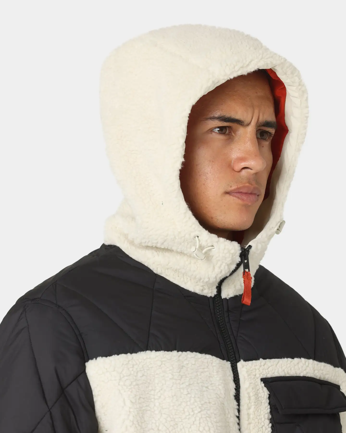 Tommy Jeans TJM Sherpa Quilt Mix Jacket Black - Image 7