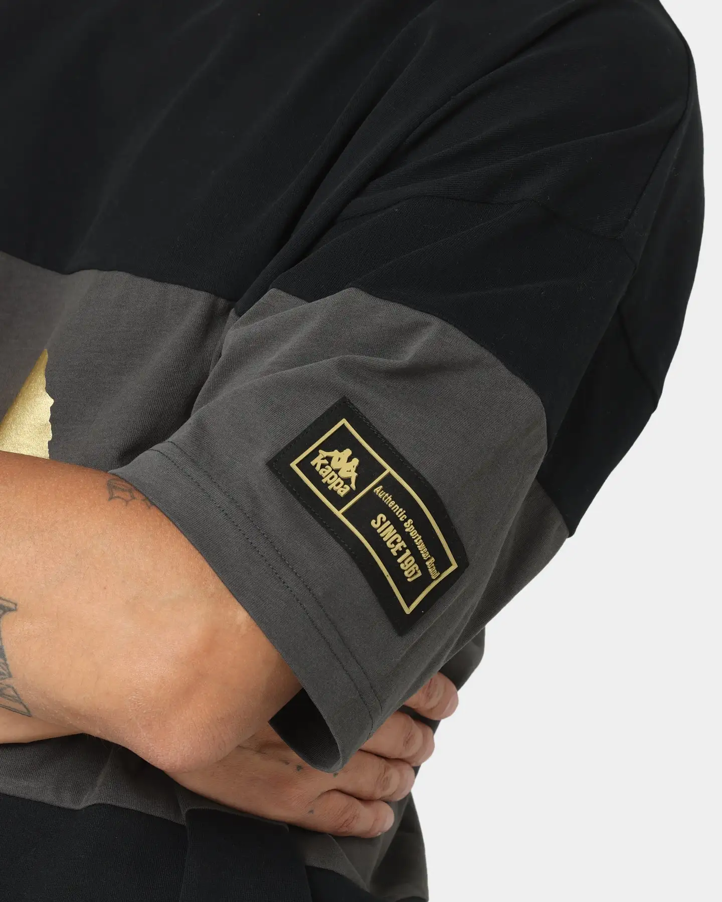 Kappa Authentic Frik T-Shirt Black/Gold - Image 7
