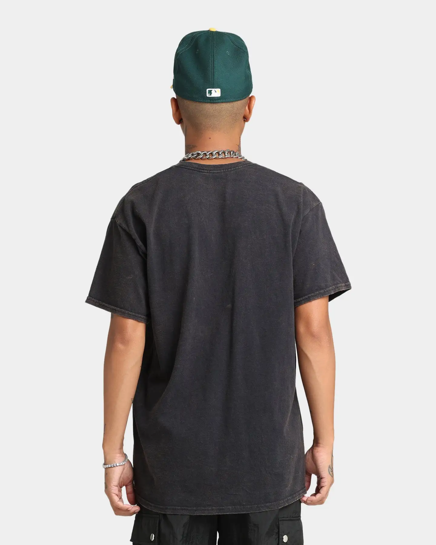 Rats Get Fat Scorpion T-Shirt Black Wash - Image 4