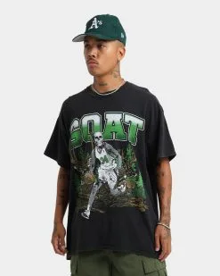Goat Crew Buck Hunter Vintage T-Shirt Black Wash