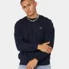 Lacoste Gold Stitch Crewneck Navy