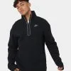 Nike Sportswear Tech Fleece High Zip Revival T-Shirt Black/Heather Grey