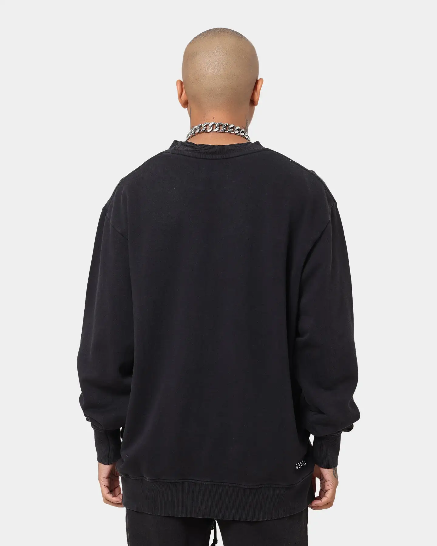 Dead Studios Signature Logo Vintage Crewneck Vintage Black/White - Image 4