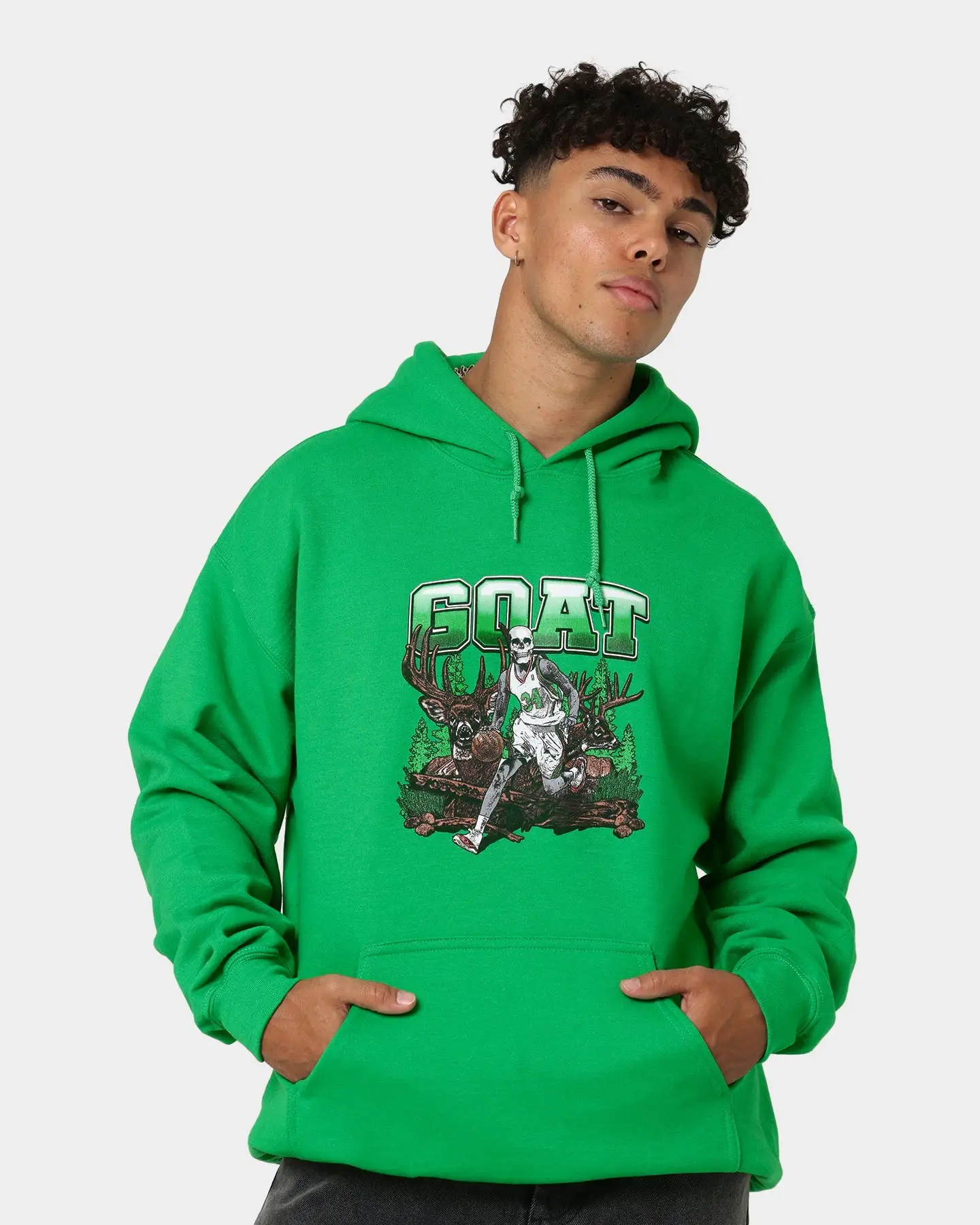 Goat Crew Buck Hunter Hoodie Black - Image 2