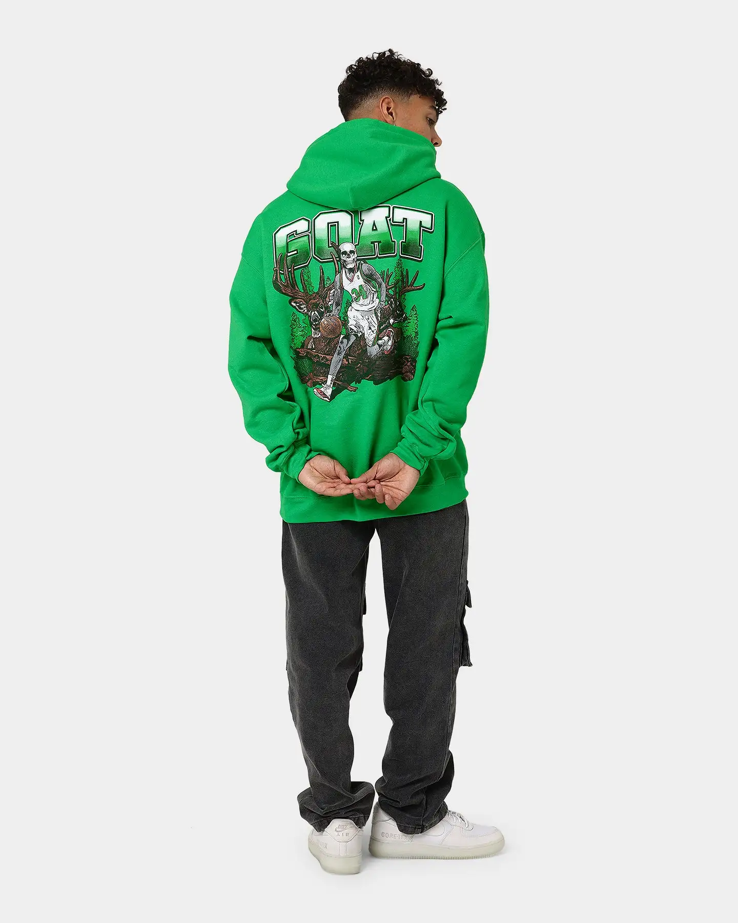 Goat Crew Buck Hunter Hoodie Black - Image 3