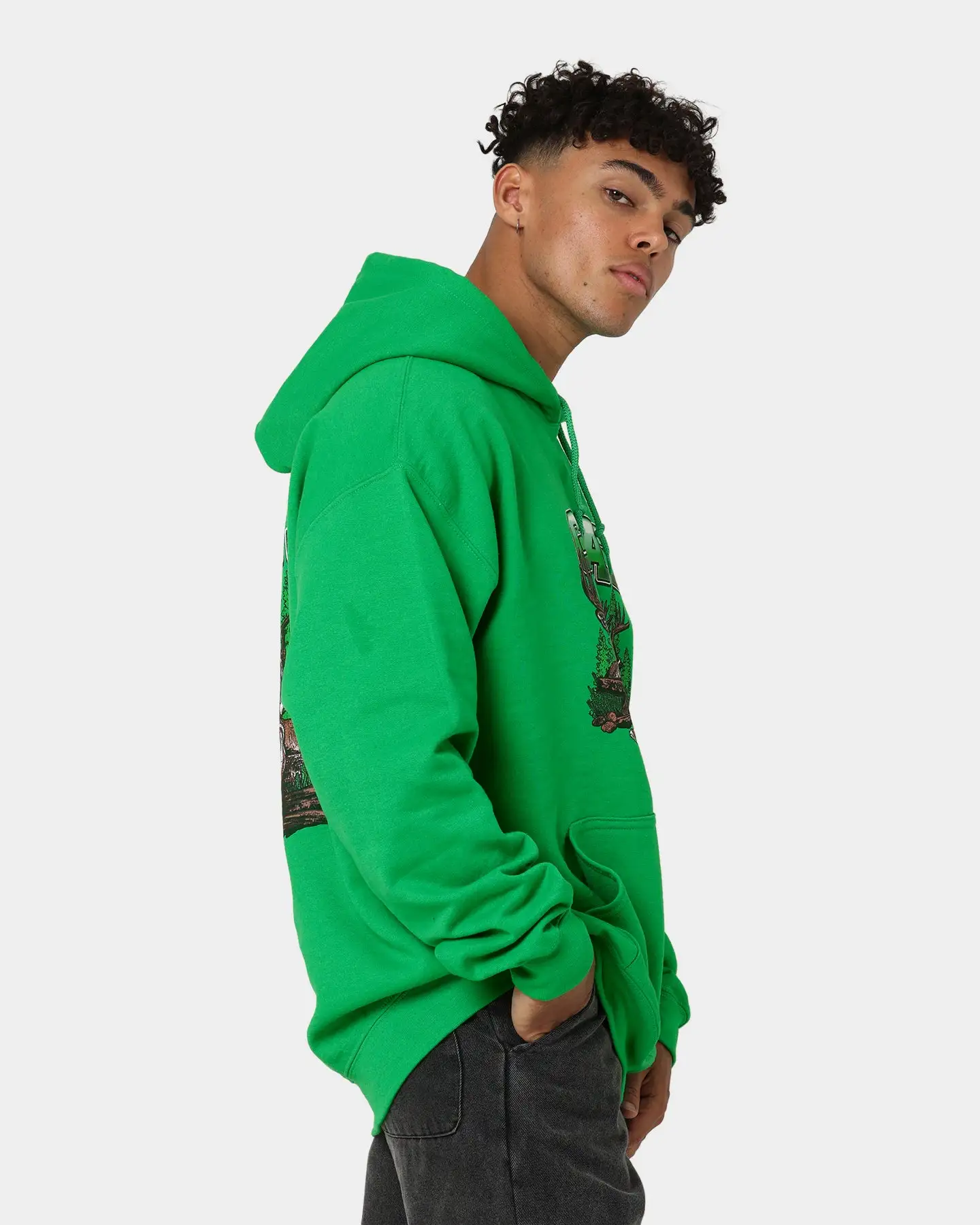 Goat Crew Buck Hunter Hoodie Black - Image 6