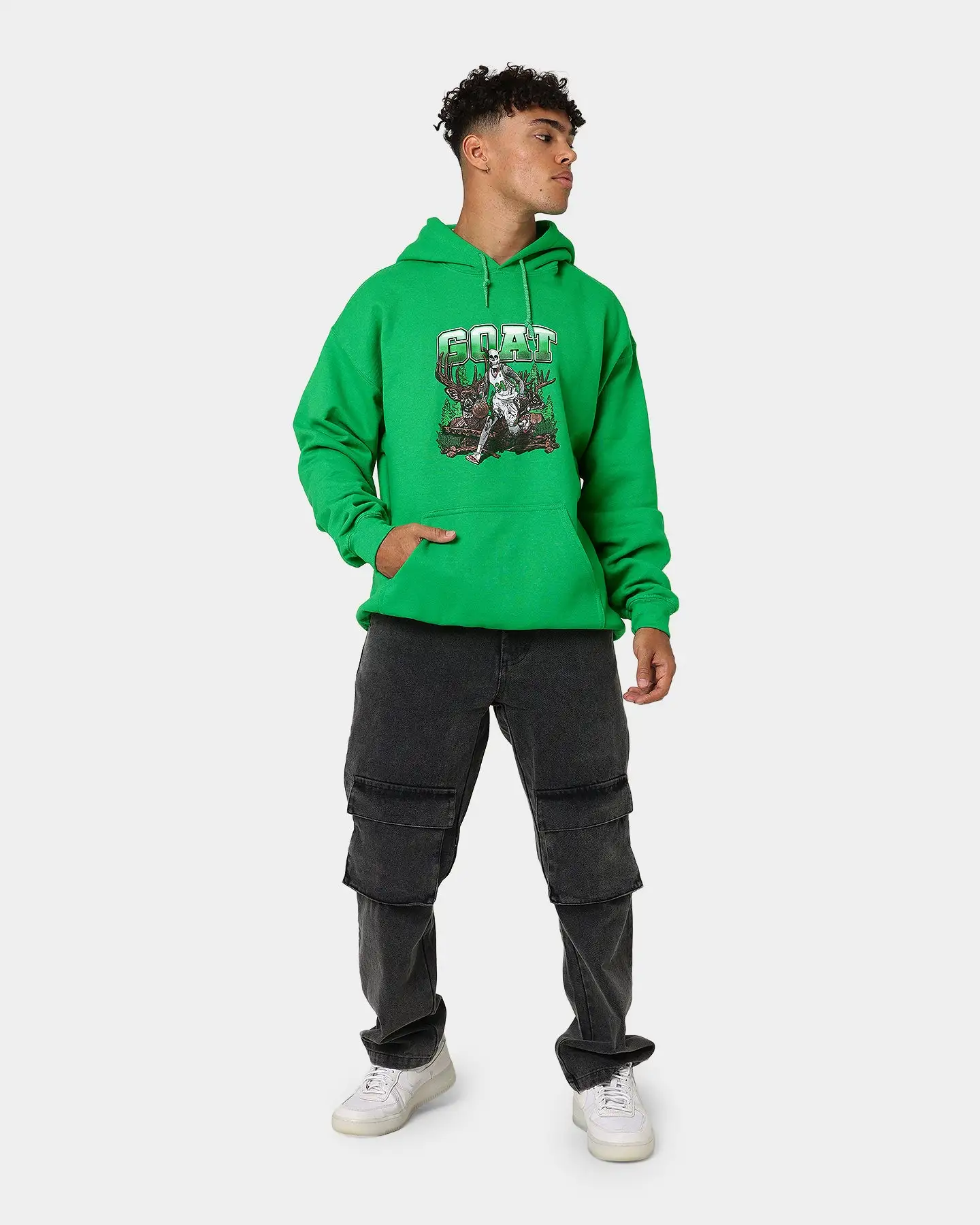 Goat Crew Buck Hunter Hoodie Black - Image 8