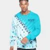 MNML Cross Washed Long Sleeve T-Shirt Blue