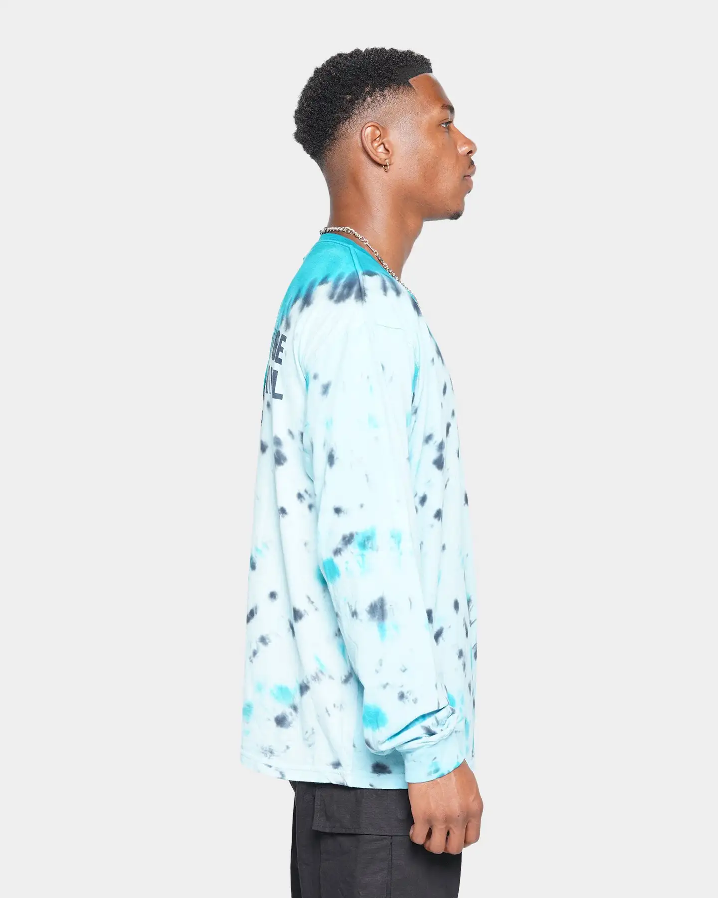 MNML Cross Washed Long Sleeve T-Shirt Blue - Image 11