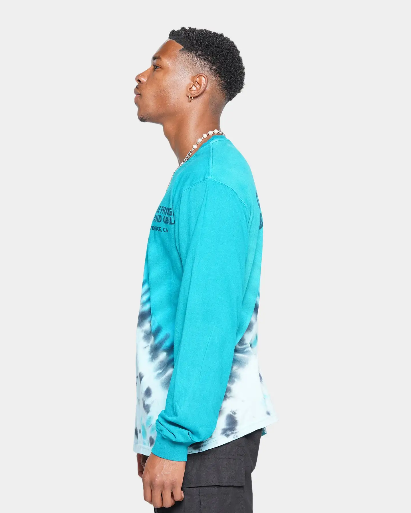 MNML Cross Washed Long Sleeve T-Shirt Blue - Image 12