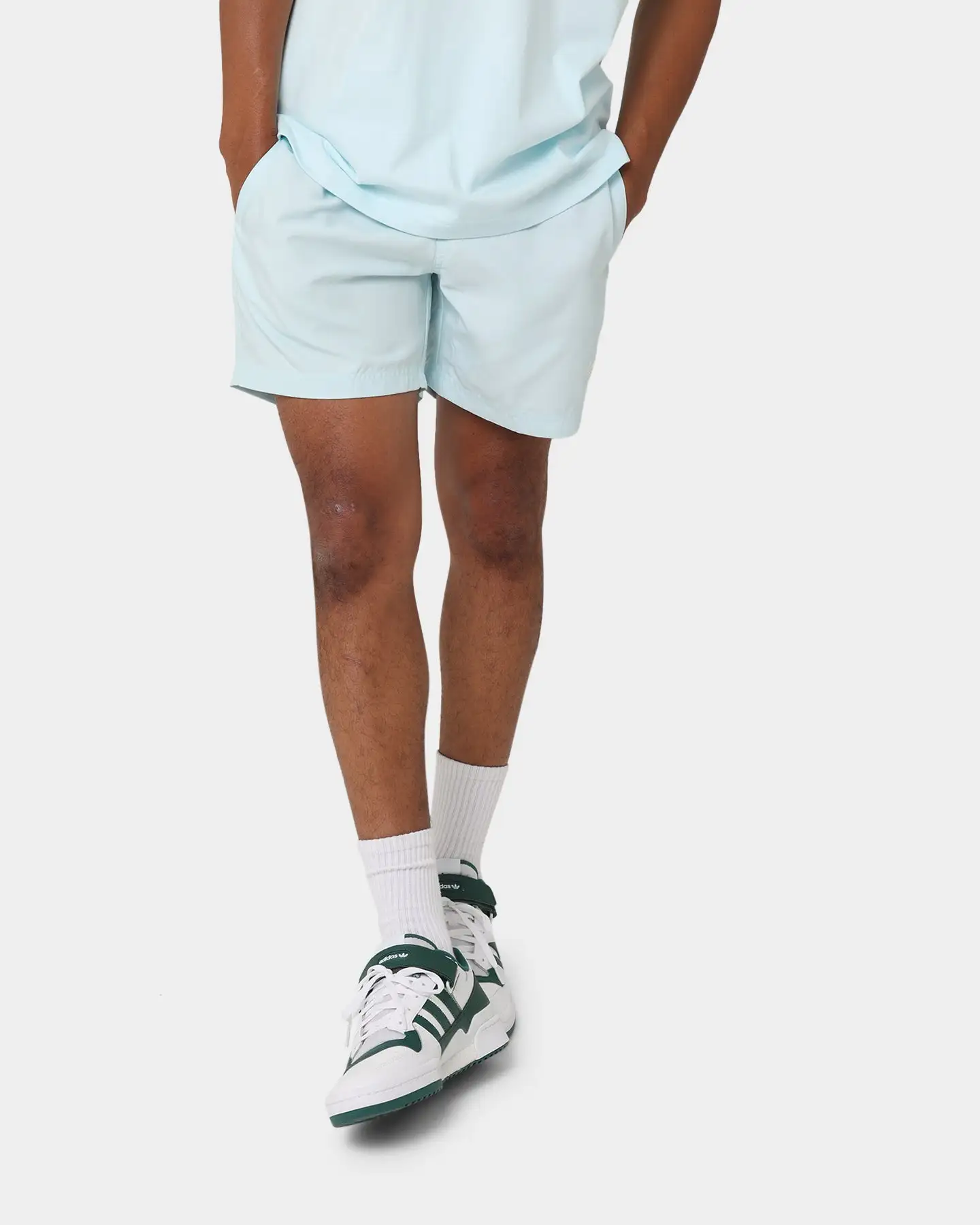 Adidas Adicolor Essentials Trefoil Swim Shorts Almost Blue